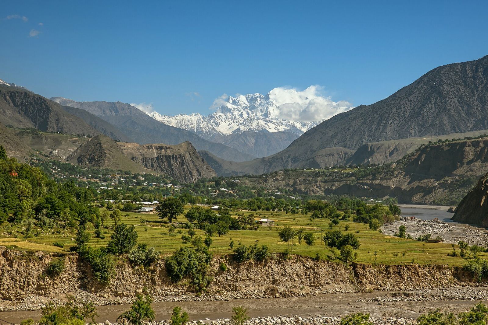 Chitral Valley beneath Tirich Mir