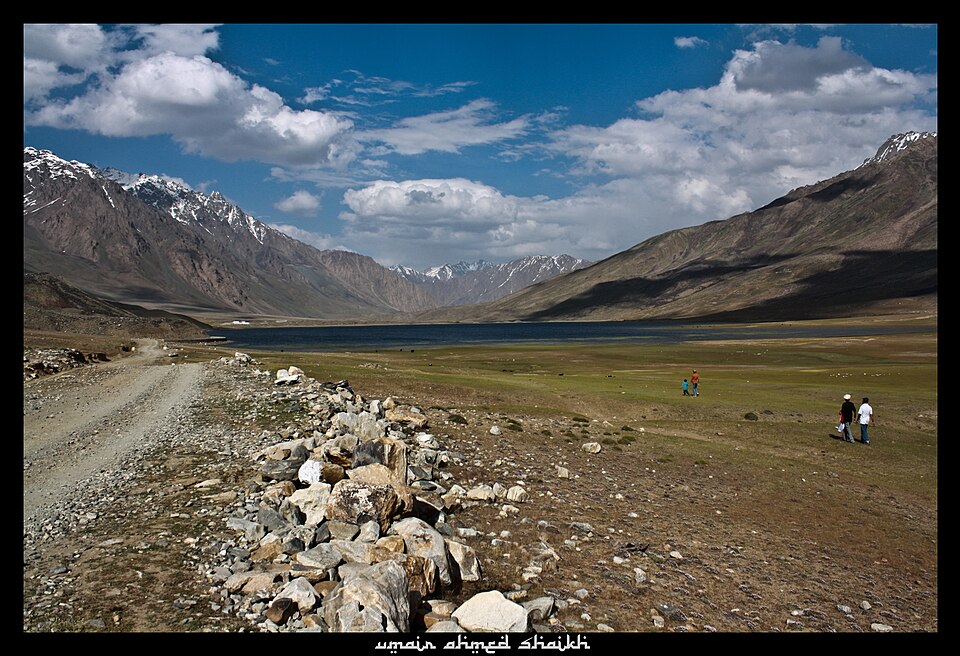 The lake and polo-ground landscape at Shandur