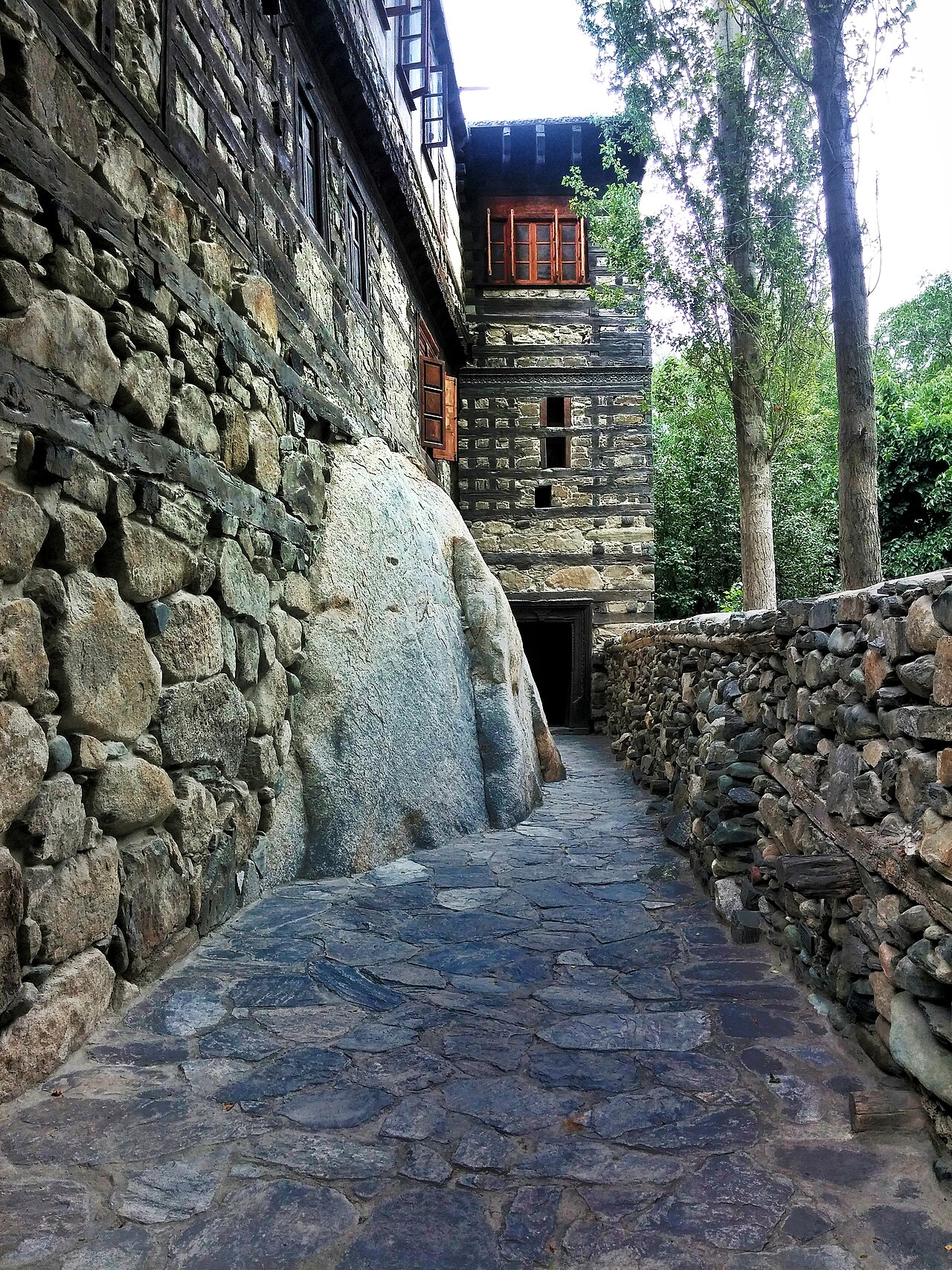 Shigar Fort built into rock